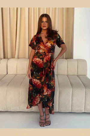 Girl in Mind Farren Wrap Maxi Dress AU 10