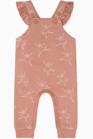 Mori Pink Ballerina Cotton & Bamboo Dungarees 12