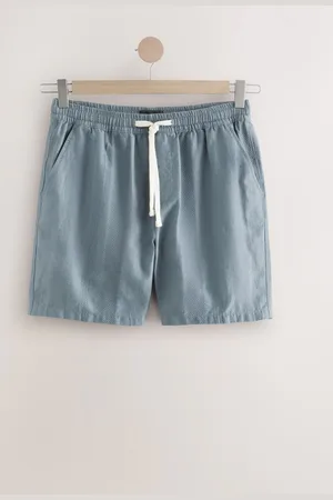 Next 100% Cotton Textured Stripe Drawstring Waist Shorts XL