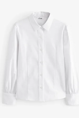 Clarks Girls Fitted Long Sleeve School Shirt 11 Years (146cm)