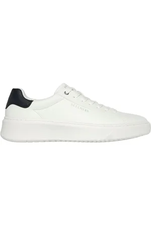 Skechers White Mens Court Break Suit Trainers AU 6 (EU 39.5)