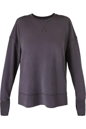 Sweaty Betty Grey Pink After Class Longline Sweatshirt