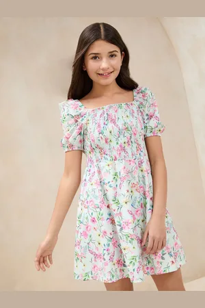 Lipsy London Crinkle Jersey Puff Sleeve Dress (5-16yrs) 8 Years (128 cm)