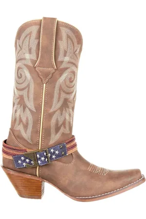 Durango Brown Crush Flag Boots AU 9 (EU 40)