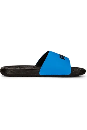 PUMA Blue Unisex Cool Cat 2.0 Kids Slides AU 5 (EU 38)