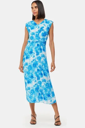 Whistles Sprayed Flowers Daina Dress AU 16