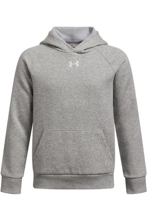 Under Armour Grey Rival Fleece Hoodie 9
