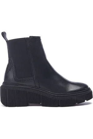 Moda In Pelle Otago Chelsea Leather Boots With Wedge Heel AU 6 (EU 37)
