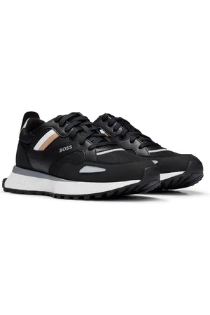HUGO BOSS Black Running Style Trainers With Rubber Outsole AU 8 (EU 42)