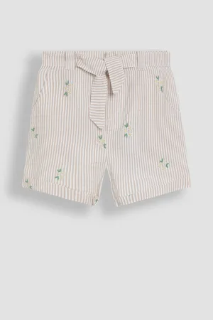 JoJo Maman Bébé Embroidered Turn-Up Hem Shorts 3