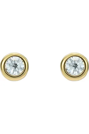 Ted Baker Gold Tone Sinee Mini Crystal Stud Earrings One