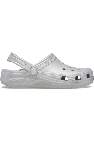 Crocs Grey Classic Glitter Clogs AU 5 (EU 36.5)