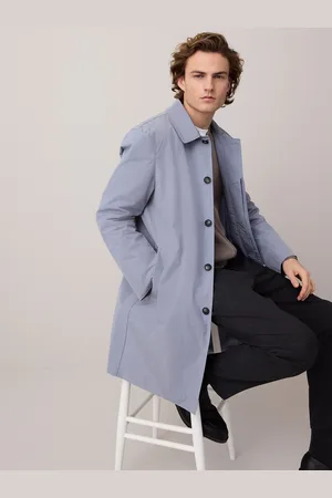 Next Blue Lightweight Shower Resistant Trench Coat 4XL