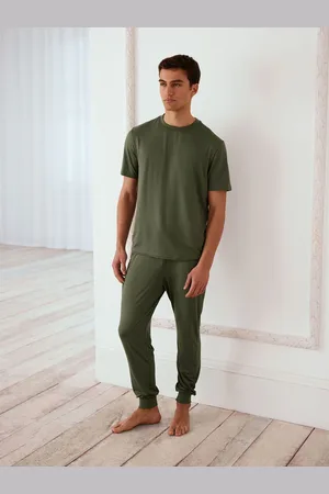 Chelsea Peers Green Crew Neck Short Pyjamas Set M