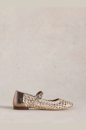 White Stuff Winnie Woven Ballerinas AU 7 (EU 37.5)