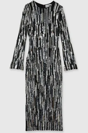ilta Sequinned and Beaded Halter-Neck Dress AU 10