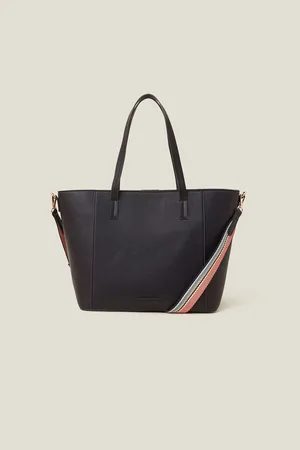 Accessorize Black Faux Leather Shoulder Bag One