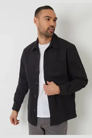 Threadbare Black 100% Cotton Twill Shacket S
