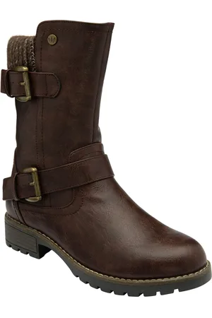 Lotus Brown Mid-Calf Boots AU 5 (EU 36)