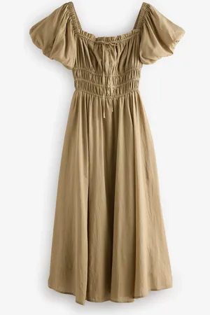 Next Puff Sleeve Midi Dress AU 12
