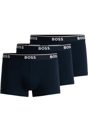 HUGO BOSS Navy Blue Power Stretch Cotton 3 Pack Boxers XL