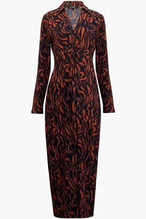 French Connection Zaria Textured Midi Dress S