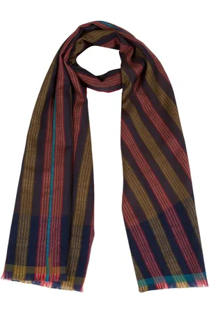 PURE LUXURIES LONDON Blue Ratio Cashmere & Merino Wool Scarf One