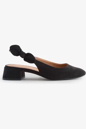 Novo Chrome Claudia Standard Fit Bow Low Block Slingbacks AU 5 (EU 36)