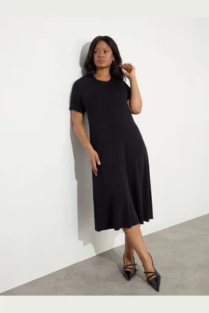 Live Unlimited London Curve Jersey Short Raglan Sleeve Dress AU 18