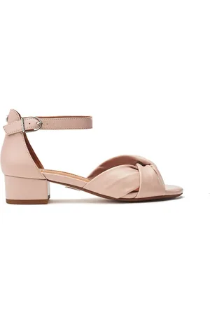 Moda In Pelle Macadamia Low Heel Ankle Strap Leather Sandals AU 6 (EU 37)