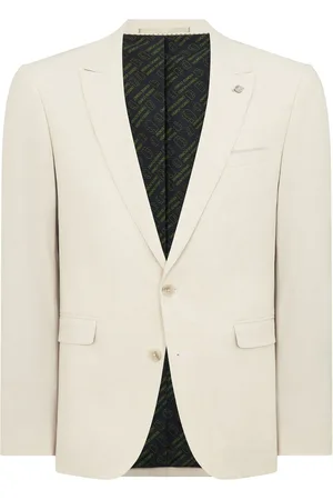 Remus Natural Tapered Fit Linen-Blend Suit Jacket 42