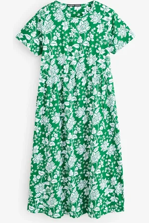 Threadbare 100% Cotton Smock Style Midi Dress 14