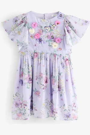 Next Angel Sleeve Embellished Dress (3-16yrs) 6 Years (116cm)