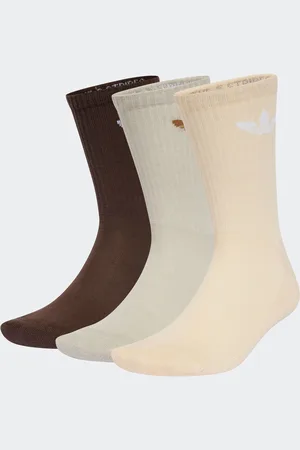 adidas Originals Multi Neutral Trefoil Crew Socks 6 Pack 12.5-1