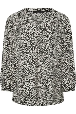 Evans Black/ White Pleated Swing Blouses AU 20