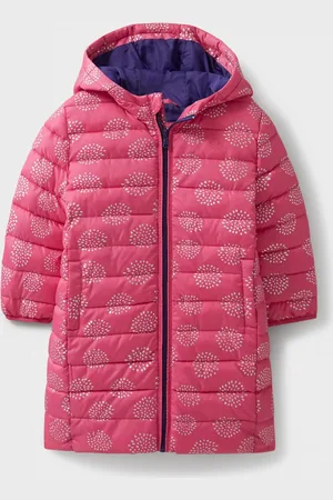 J.Crew Pink Lightweight Printed Longline Puffer Coat 11