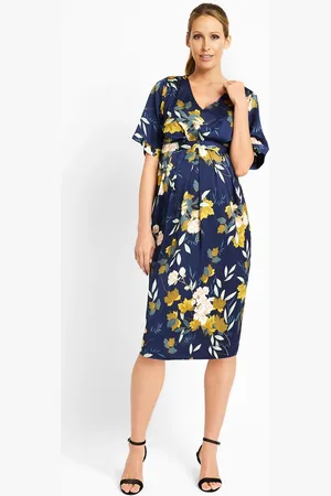 JoJo Maman Bébé Oriental Print Maternity & Nursing Dress AU 18