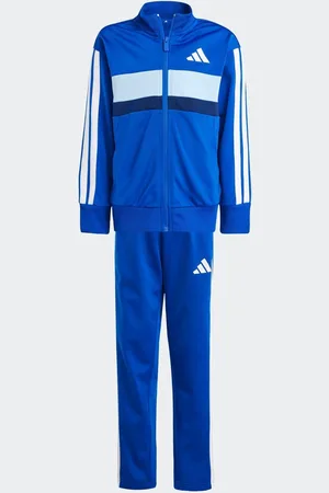 adidas Blue Essentials Tiberio 3-Stripes Kids Tracksuit 6