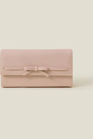 Accessorize Nude Bow Clutch Bag One