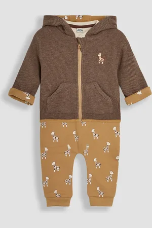 JoJo Maman Bébé Brown Baby Giraffe Hooded Set 3 Piece 3