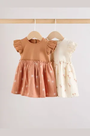Next Jersey Baby Dresses 2 Pack (0mths-3yrs) Up to 3 Months (62cm)
