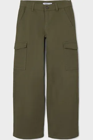 NAME IT Green Wide Leg Cargo Trousers 10 Years (140cm)