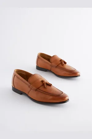 Next Leather Embossed Tassel Loafers AU 11 (EU 45)