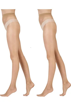 Pretty Polly Natural 8 Denier Skin Tone Tights 2 Pair Pack one