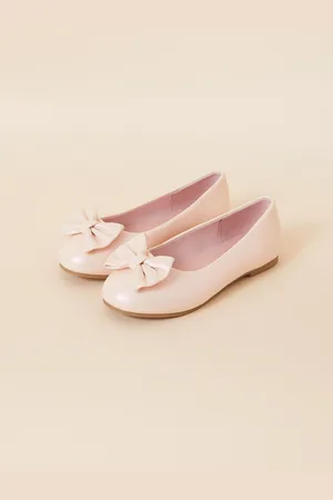 Accessorize Girls Bow Ballerina Flat Shoes AU 9 (EU 27)