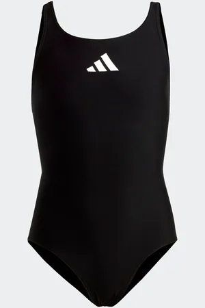 adidas Black Small Solid Logo Swimsuit 9