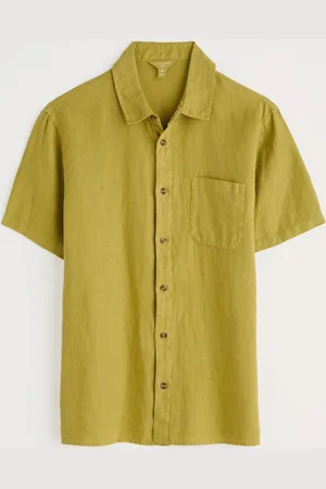 Seasalt Cornwall Mens Carne Short Sleeve 100% Linen Shirt large