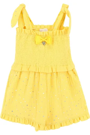 Angels Face Yellow Bali Sparkle Playsuit 6