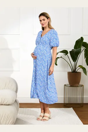 JoJo Maman Bébé Floral Maternity Midi Dress L