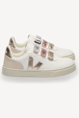 Veja Small V-10 White Trainers AU 7.5 (EU 24)